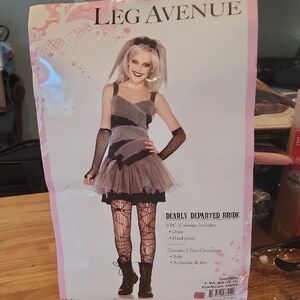 Leg Avenue Black and Gray Kids Costume